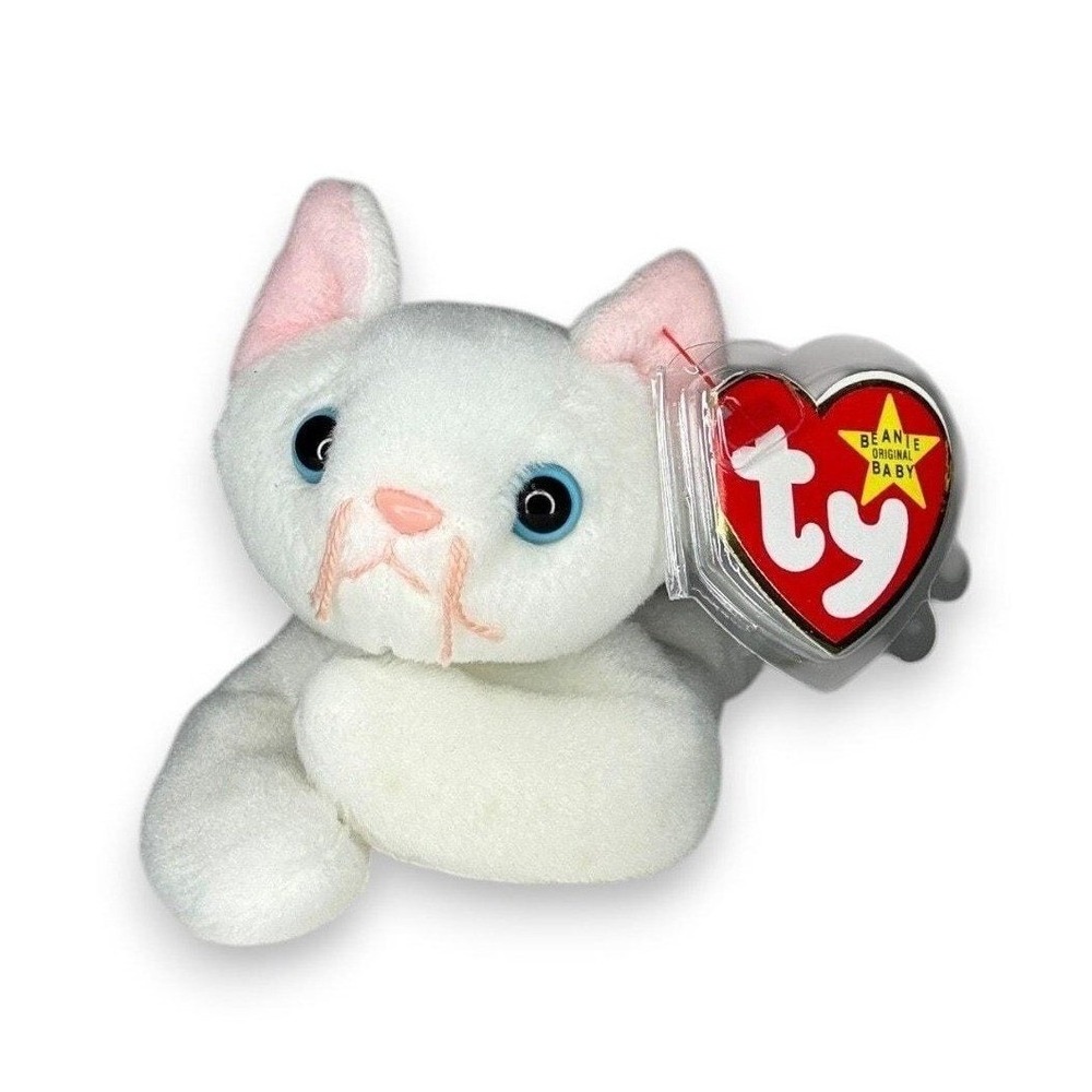 Flip the Cat | Snowy Little Sweetheart | Mint Heart Tag TY Beanie Baby